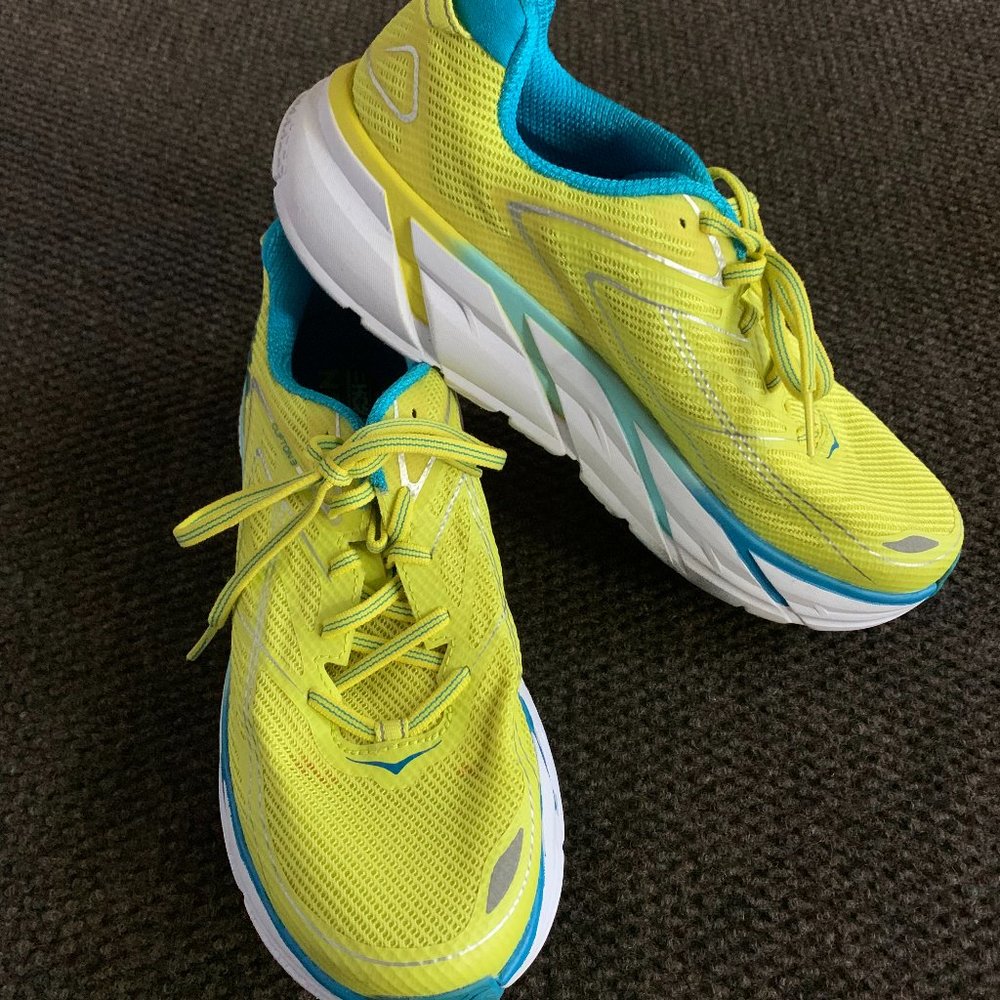 Yellow Hokas (women's size 10)